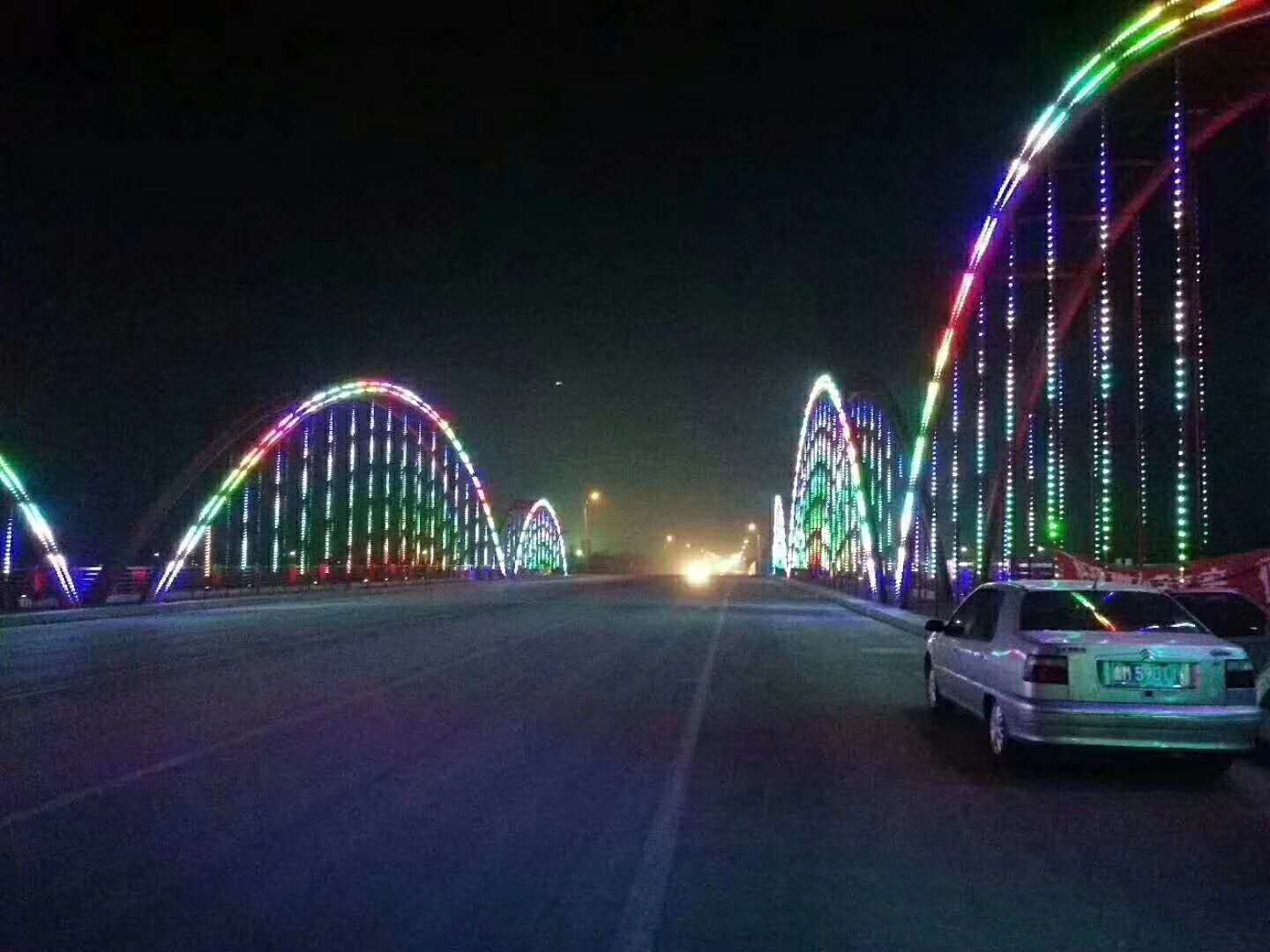 甘肅張掖市高臺縣黑河大橋亮化工程