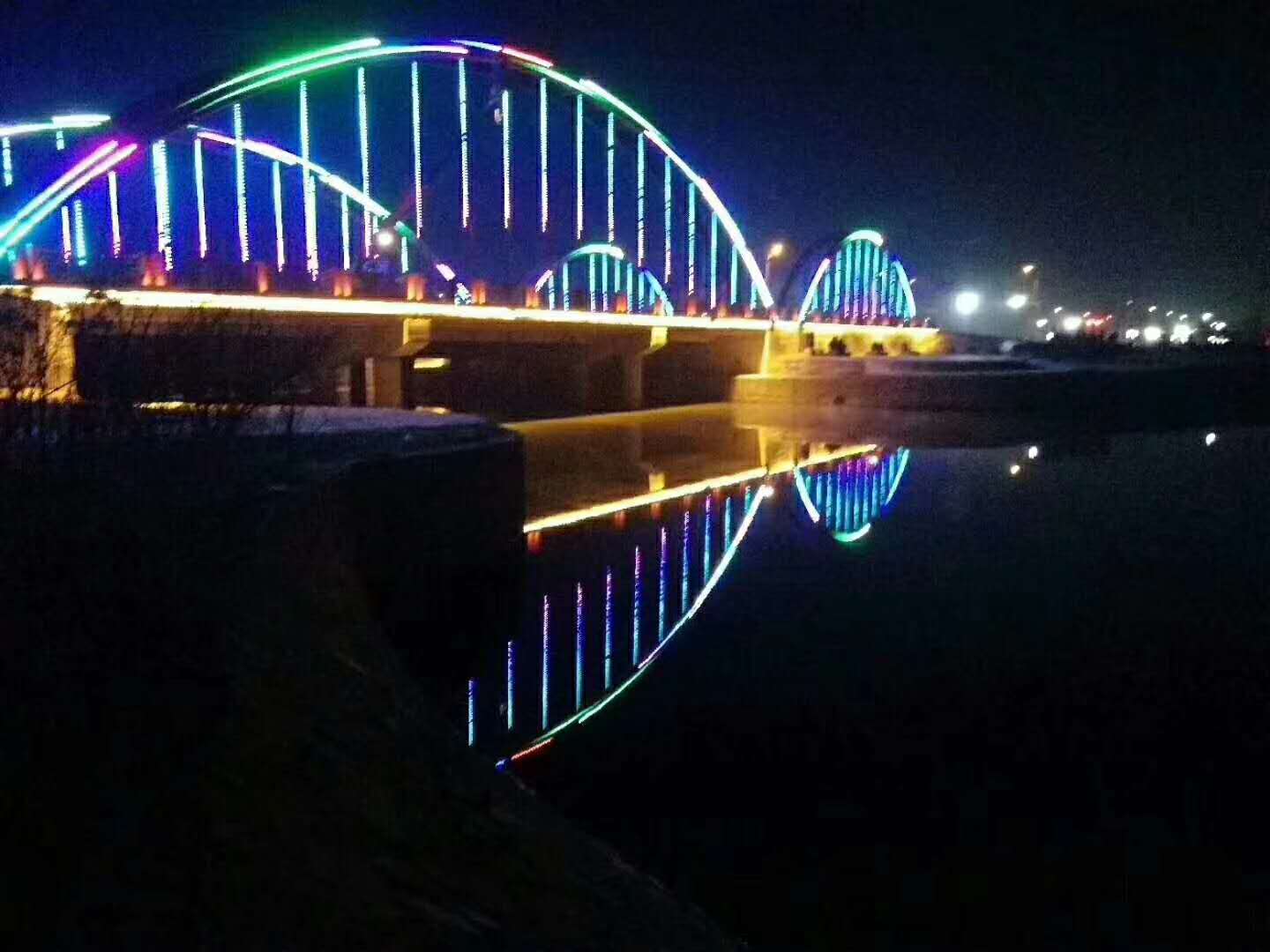 甘肅張掖市高臺縣黑河大橋亮化工程
