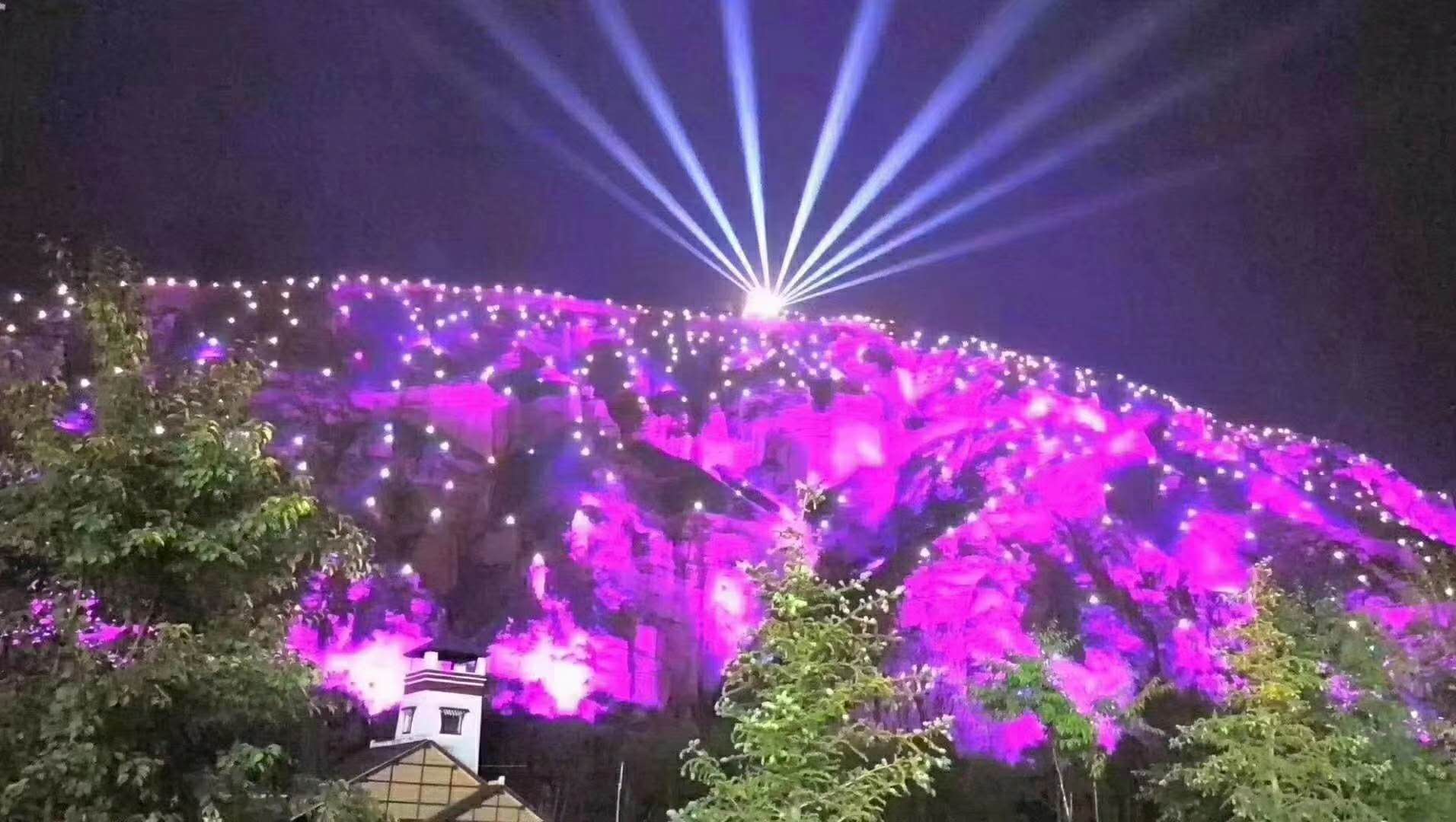 青海祁連縣卓爾山景區(qū)山體亮化工程