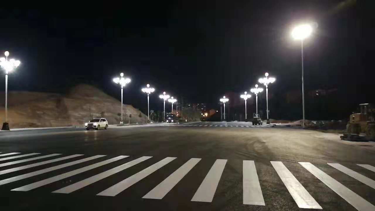 廣西大化瑤族自治縣迎賓大道路燈照明