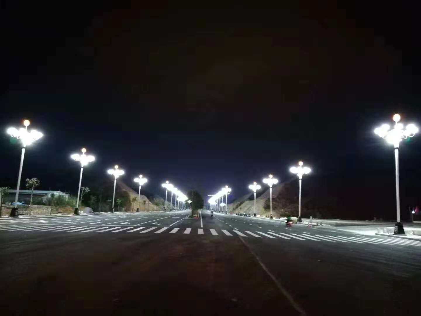 廣西大化瑤族自治縣迎賓大道路燈照明