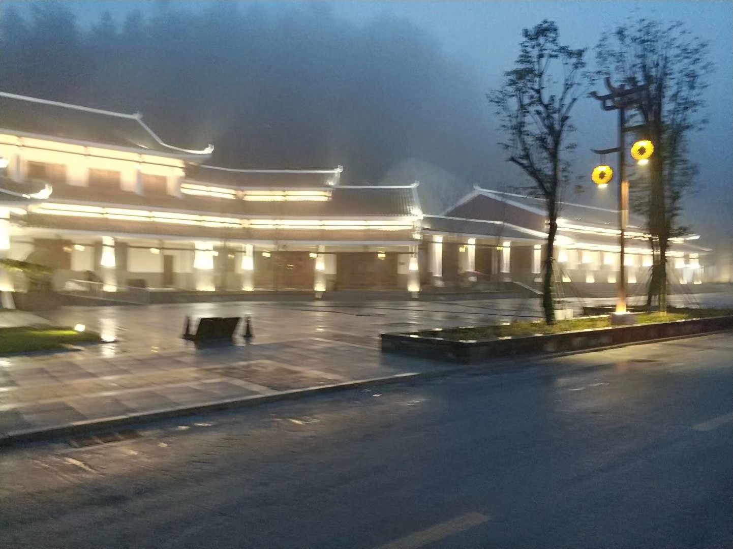 青海省互助縣油嘴灣花海夜景亮化工程