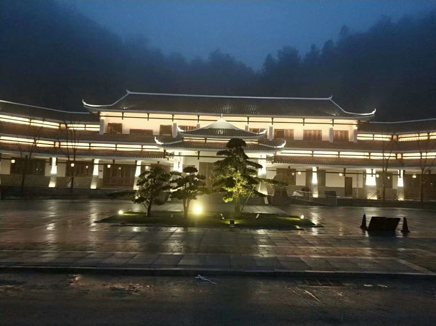 青海省互助縣油嘴灣花海夜景亮化工程